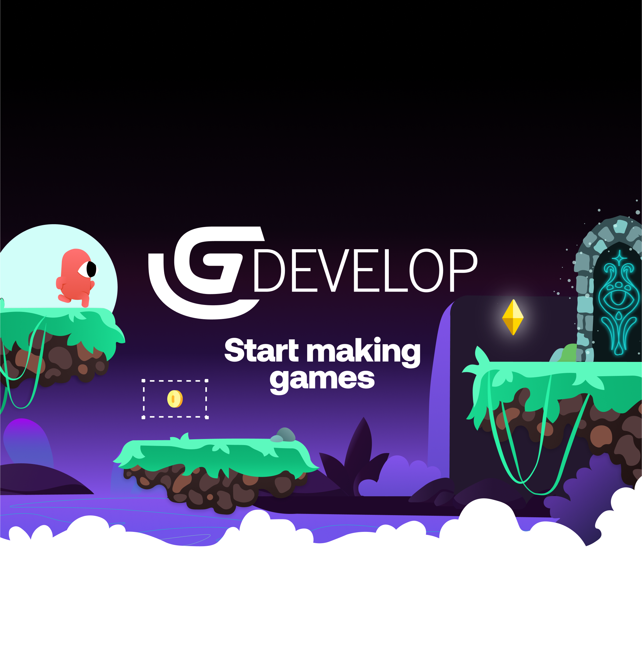 Conceptos básicos de diseño de videojuegos - GDEVELOP una herramienta fácil de utilizar